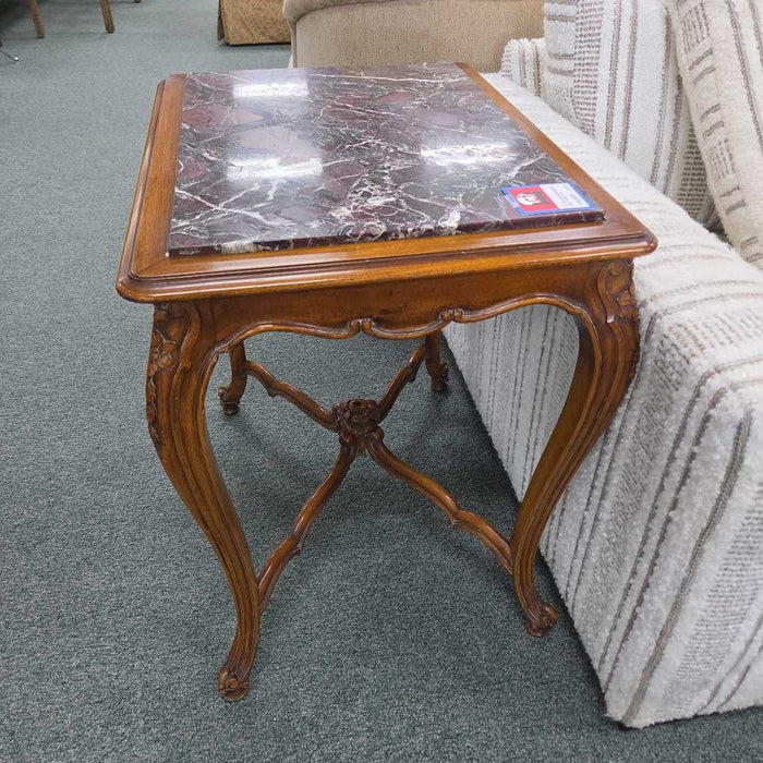 MARBLE END TABLE MI