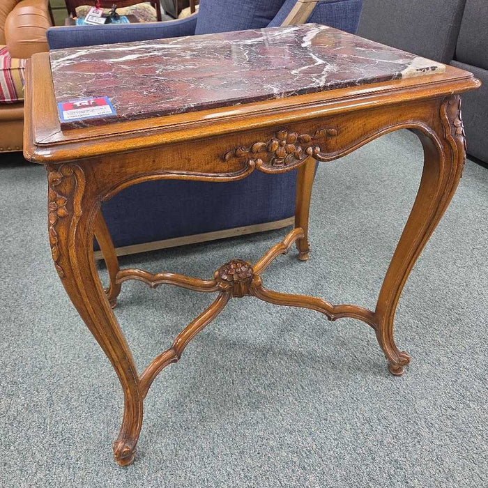 MARBLE END TABLE MI