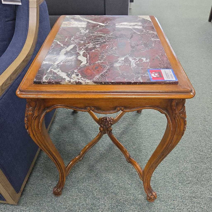 MARBLE END TABLE MI