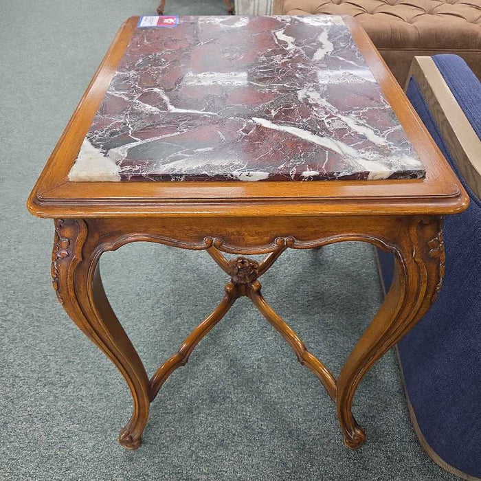 MARBLE END TABLE MI