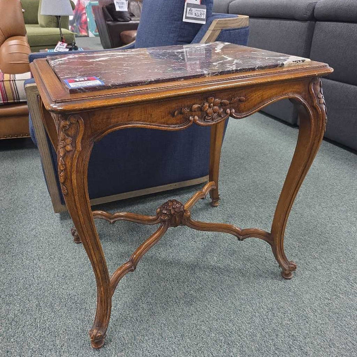 MARBLE END TABLE MI