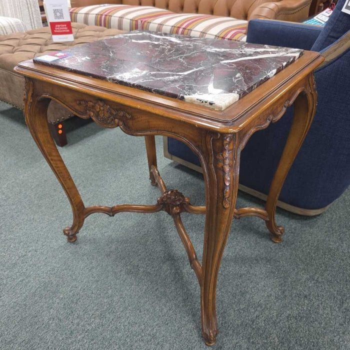 MARBLE END TABLE MI