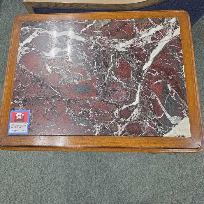 MARBLE END TABLE MI