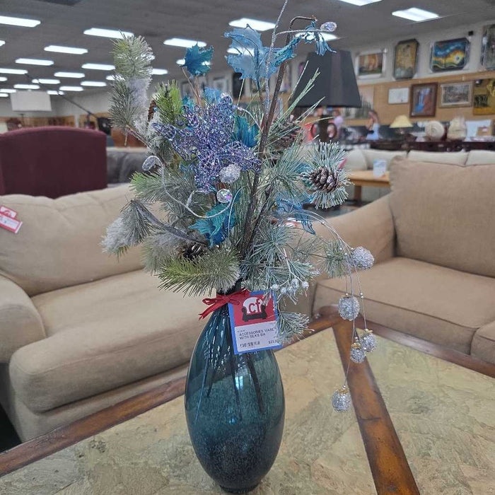 VASE WITH SILKS