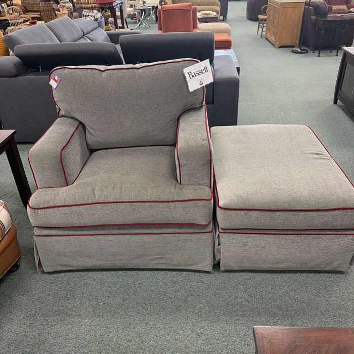 BASSETT CHAIR WITH OTTOMAN ALK