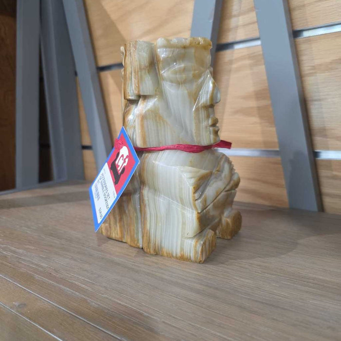 SET OF MARBLE BOOKENDS BT