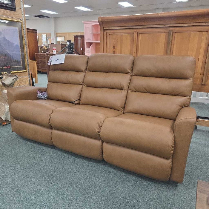 LAZBOY LEATHER SOFA POWER RECLINER