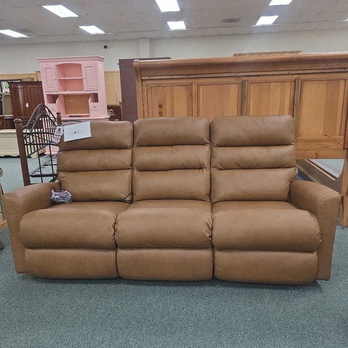 LAZBOY LEATHER SOFA POWER RECLINER