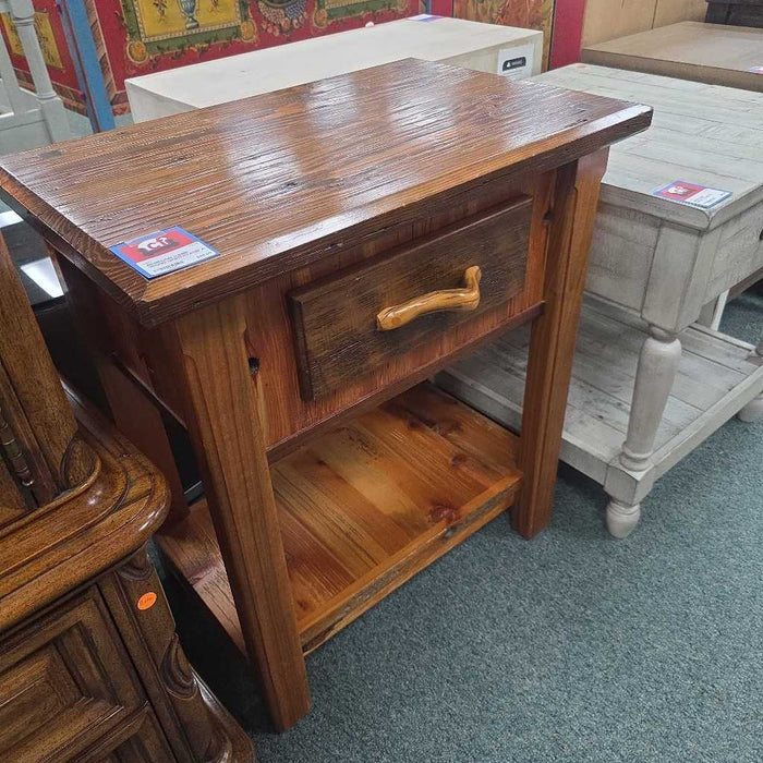 DARK WOOD NIGHTSTAND