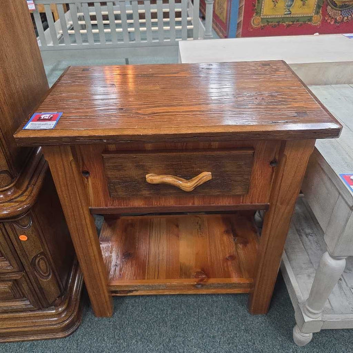 DARK WOOD NIGHTSTAND