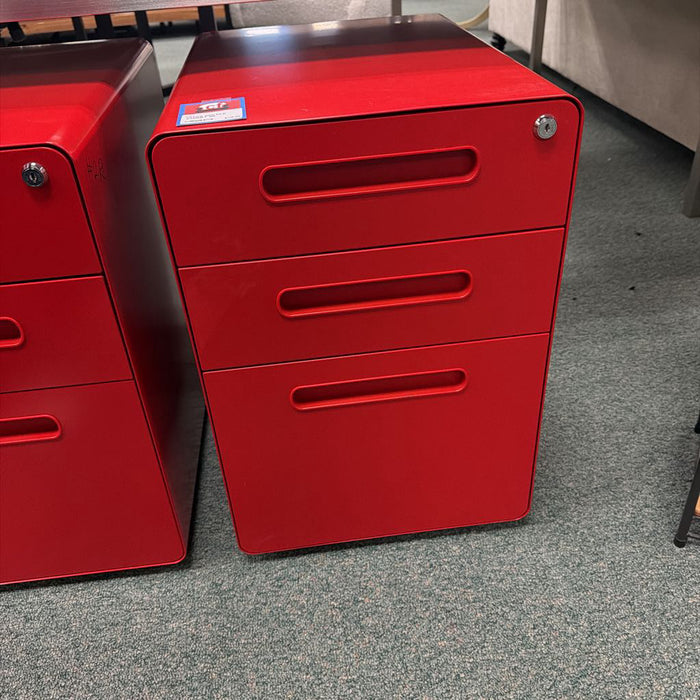 RED FILE CABINET
