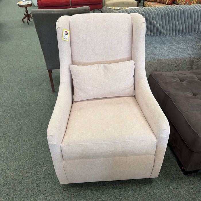 POTTERY BARN WINGBACK SWIVEL GLIDER