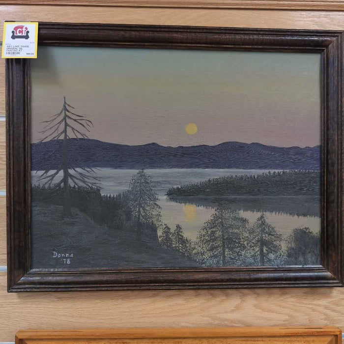 LAKE TAHOE ORIGINAL OIL PAINTING