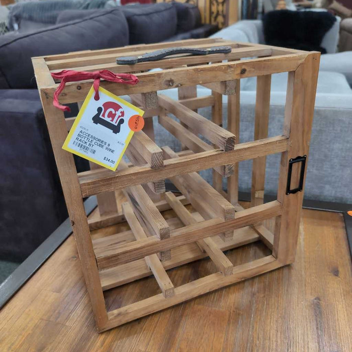 9 BOTTLE VERTICAL WINE RACK