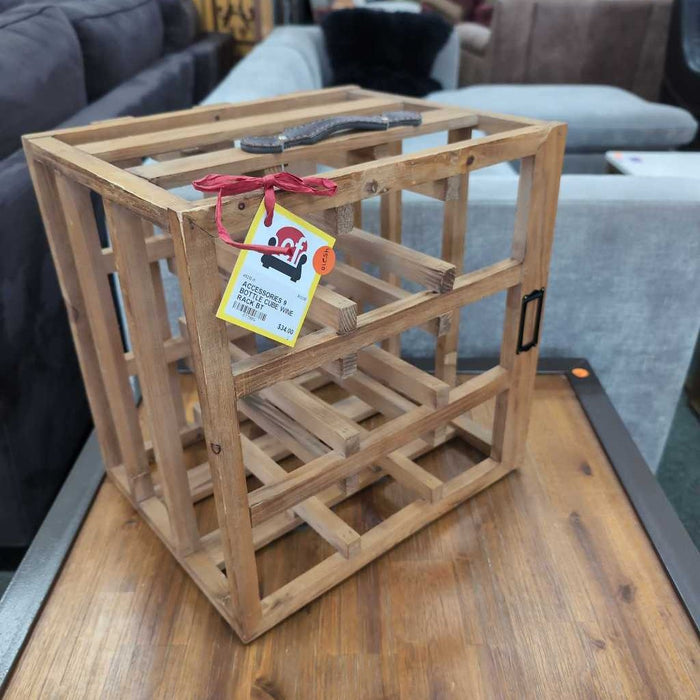 9 BOTTLE VERTICAL WINE RACK