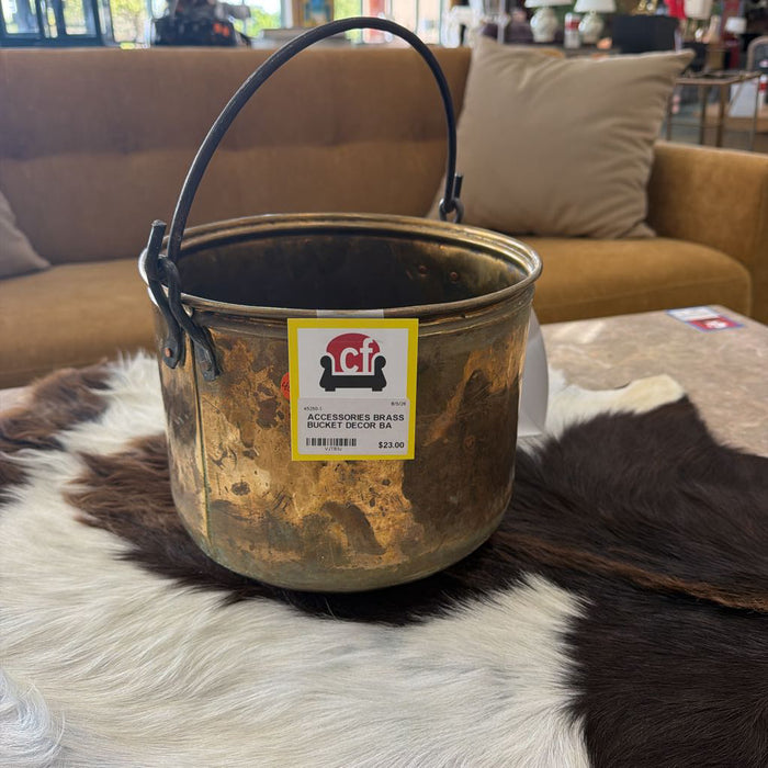 BRASS BUCKET DECOR BA
