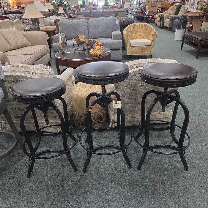 SET OF 3 STOOLS BAS