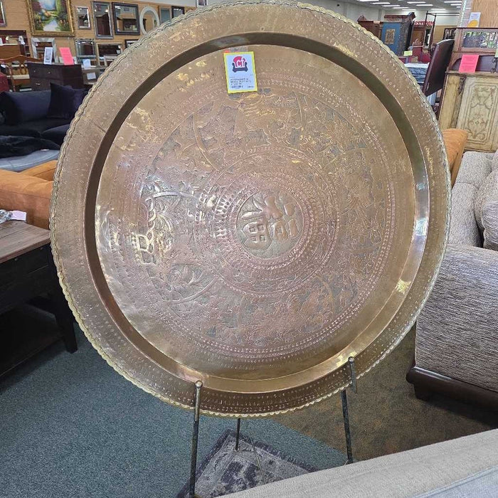 XL BRASS TRAY WITH STAND TB