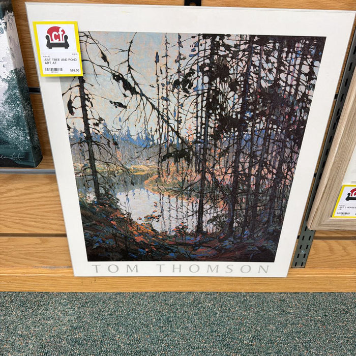 TREE AND POND ART AT