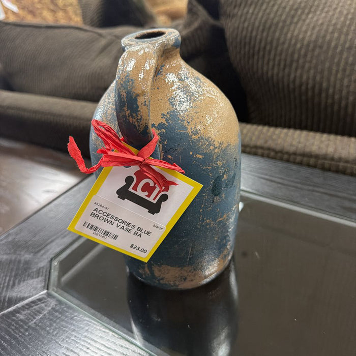 BLUE BROWN VASE BA
