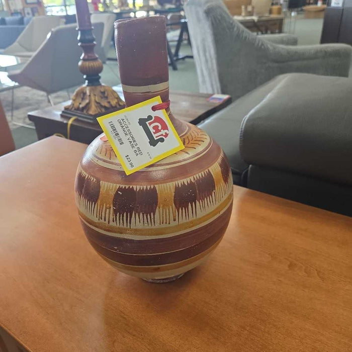 RED ORANGE VASE BA