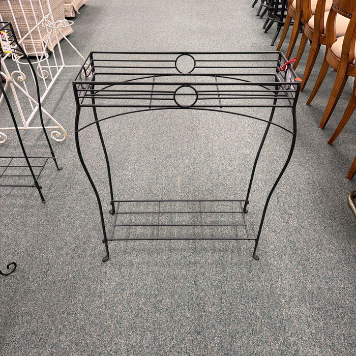 BLACK PLANT STAND LS