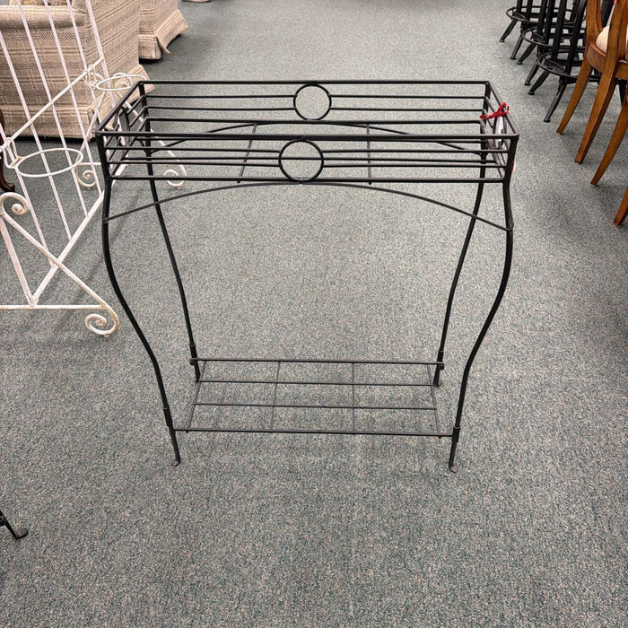 BLACK PLANT STAND LS