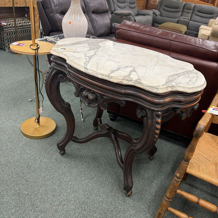 MARBLE TOP BISTRO TABLE