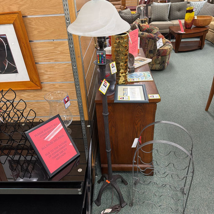 FLOOR LAMP GLASS SHADE SK