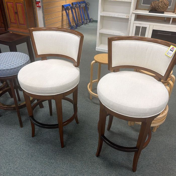 SET OF 2 MACAU SWIVEL STOOLS KLH