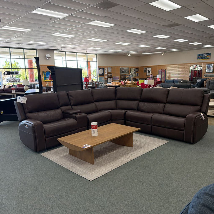 FLEXSTEEL POWER RECLINING SECTIONAL LHIH