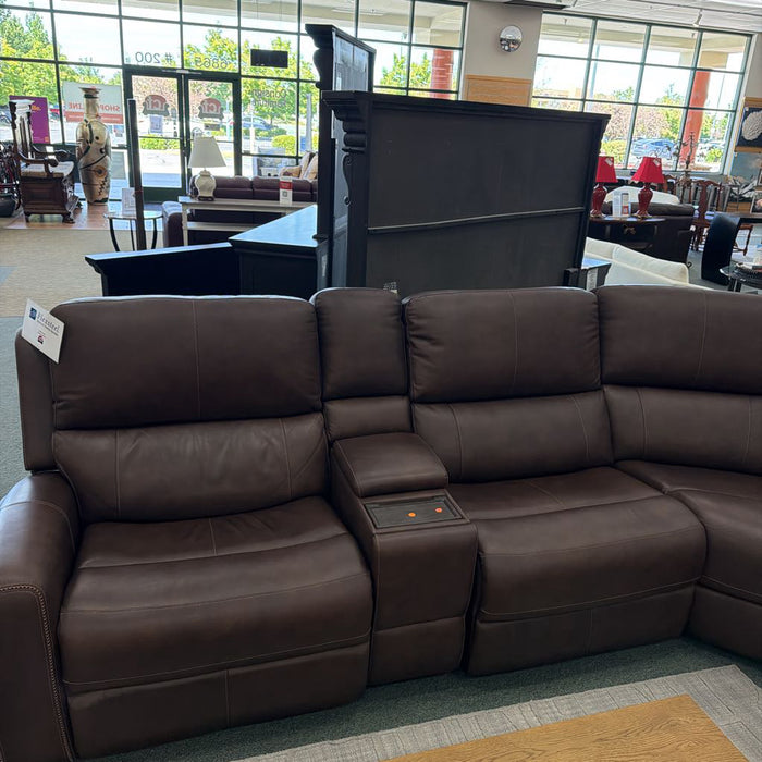 FLEXSTEEL POWER RECLINING SECTIONAL LHIH