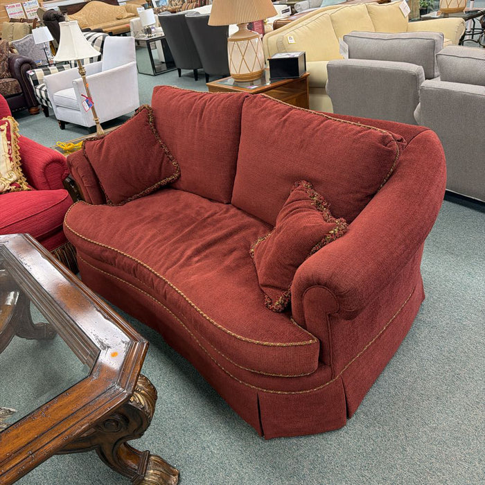RED ETHAN ALLEN LOVESEAT LTT