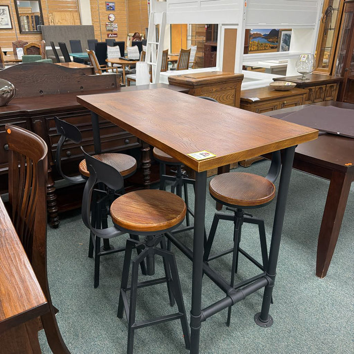 PUB TABLE WITH 4 STOOLS BST