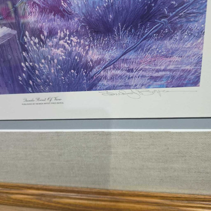 "QUAIL POINT OF VIEW" ART TB