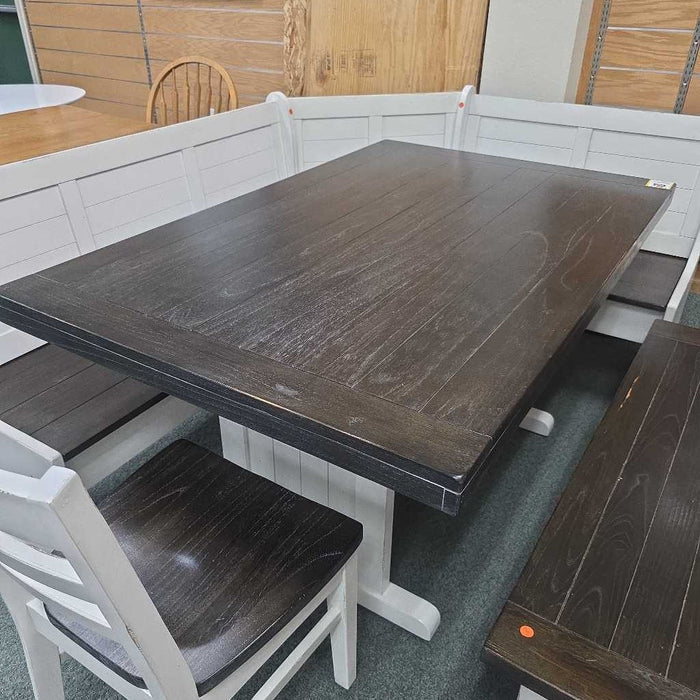 NOOK TABLE WITH BENCH AND CHAIR ALK
