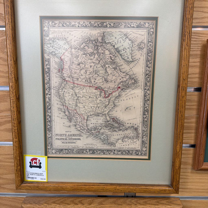 MAP OF NORTH AMERICA BT