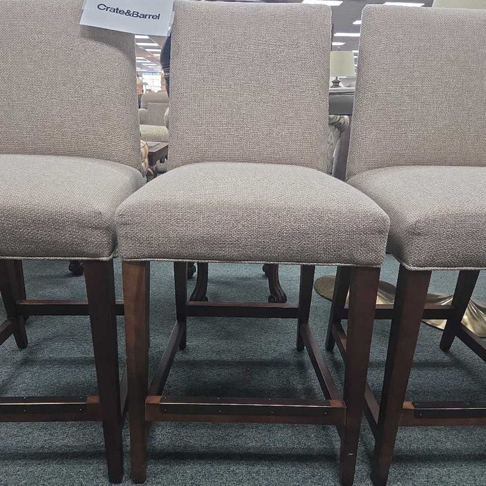SET OF 3 CRATE & BARREL STOOLS LSH