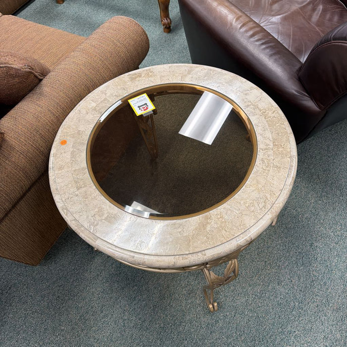 MARBLE END TABLE SK