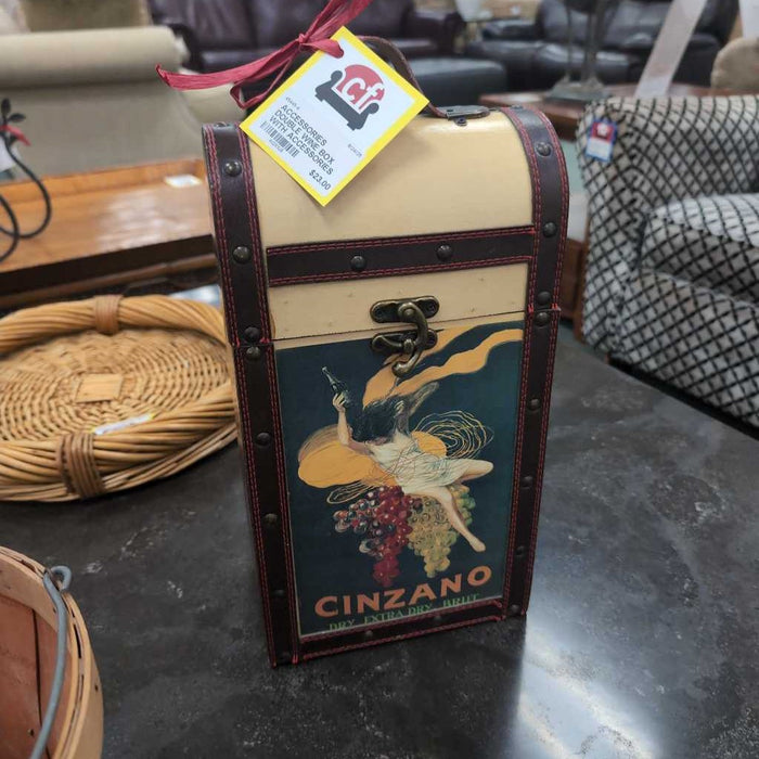 DOUBLE WINE BOX WITH ACCESSORIES