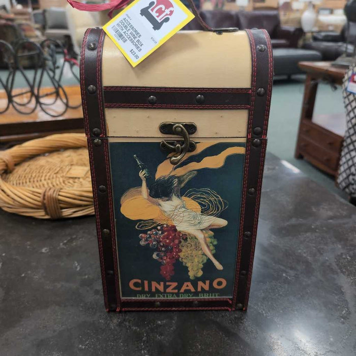 DOUBLE WINE BOX WITH ACCESSORIES