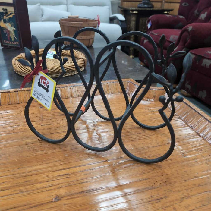 WROUGHT IRON WINE RACK