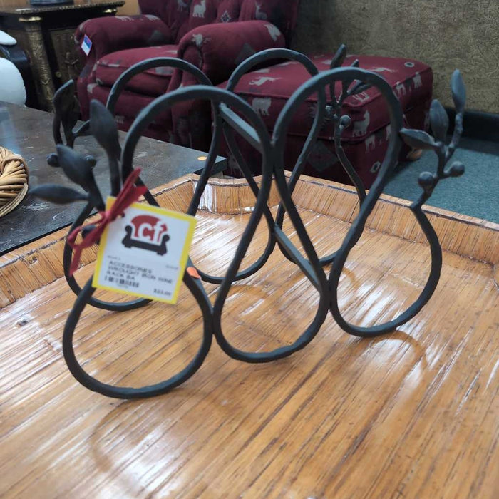 WROUGHT IRON WINE RACK