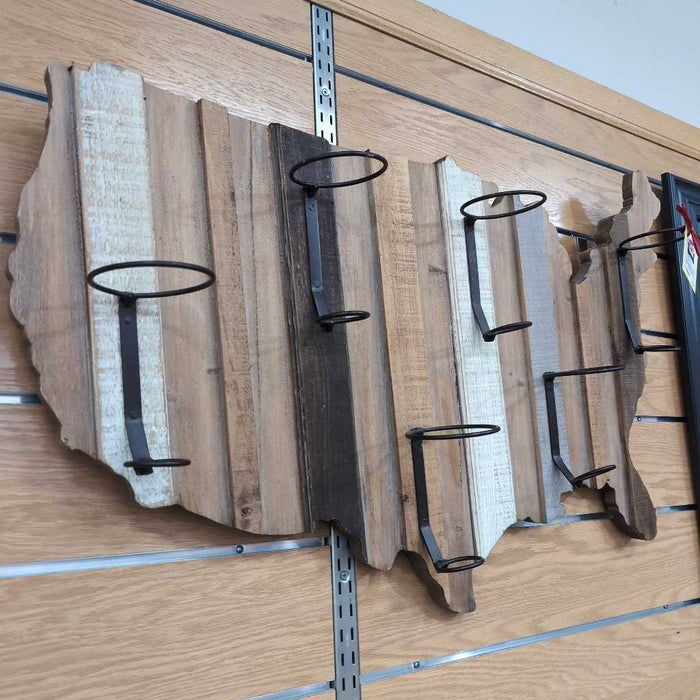 USA MAP WINE RACK