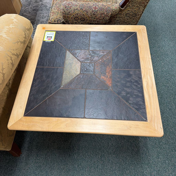 END TABLE STONE INSET KL