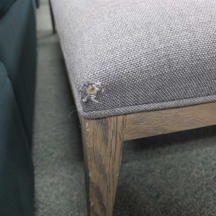 RESTORATION HARDWARE XL OTTOMAN BKS