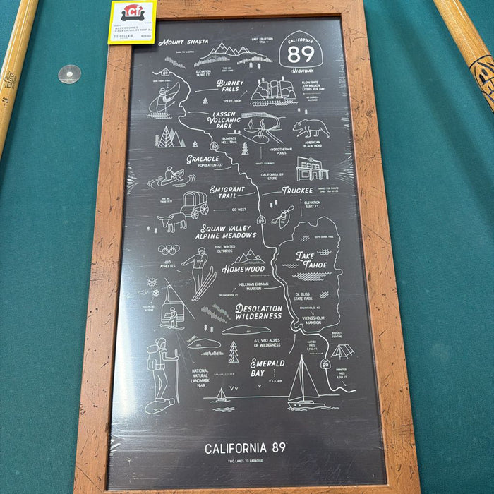 CALIFORNIA 89 MAP BA