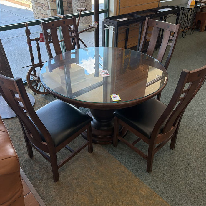 BURLINGTON PEDESTAL TABLE WITH 4 CHAIRS BAHH