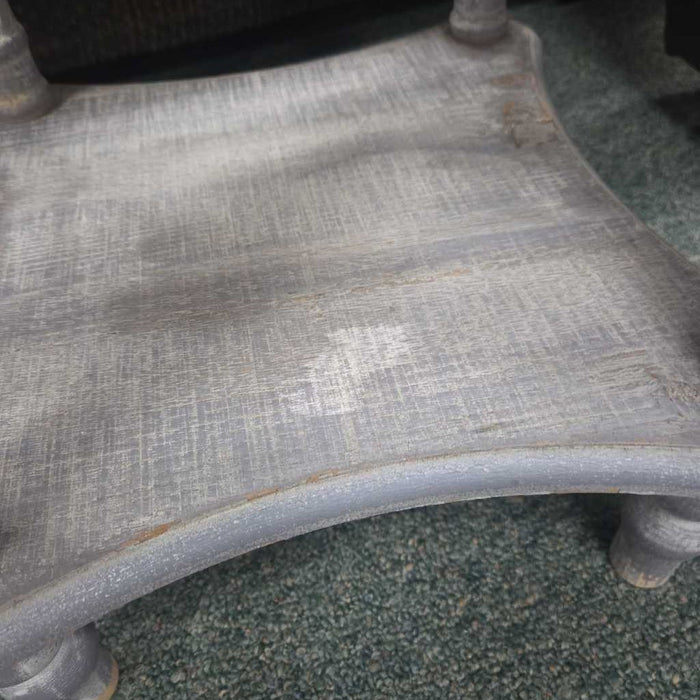 GRAY END TABLE AT