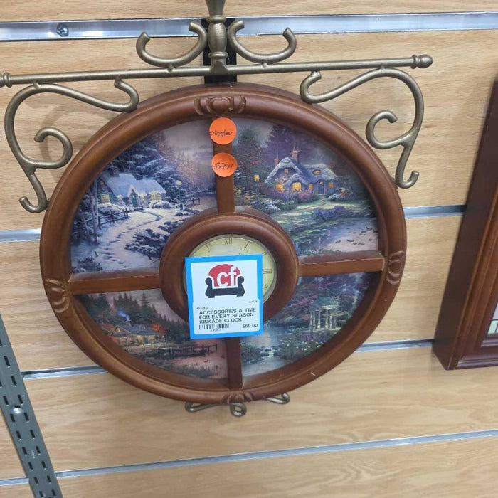 A TIME FOR EVERY SEASON KINKADE CLOCK DECOR AT